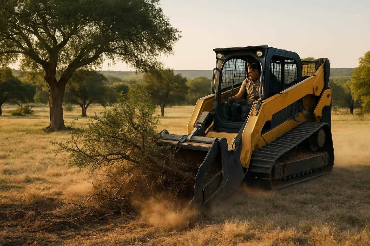 Mesquite Pasture Clearing in Kerrville Texas