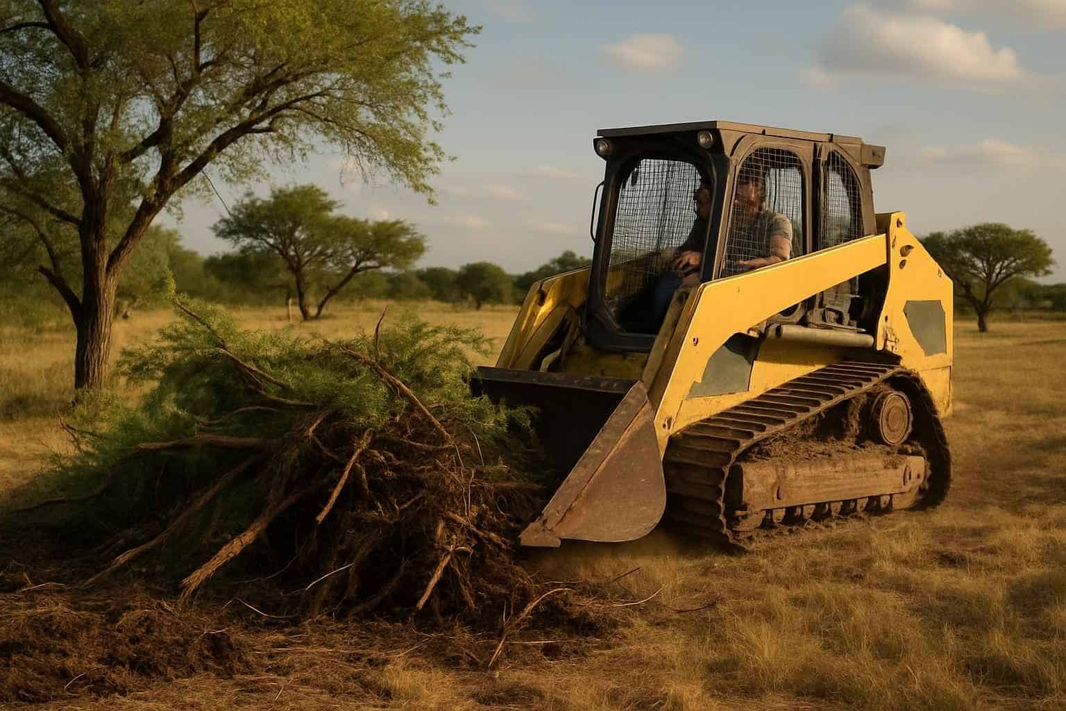 Mesquite Pasture Clearing in Waring Texas