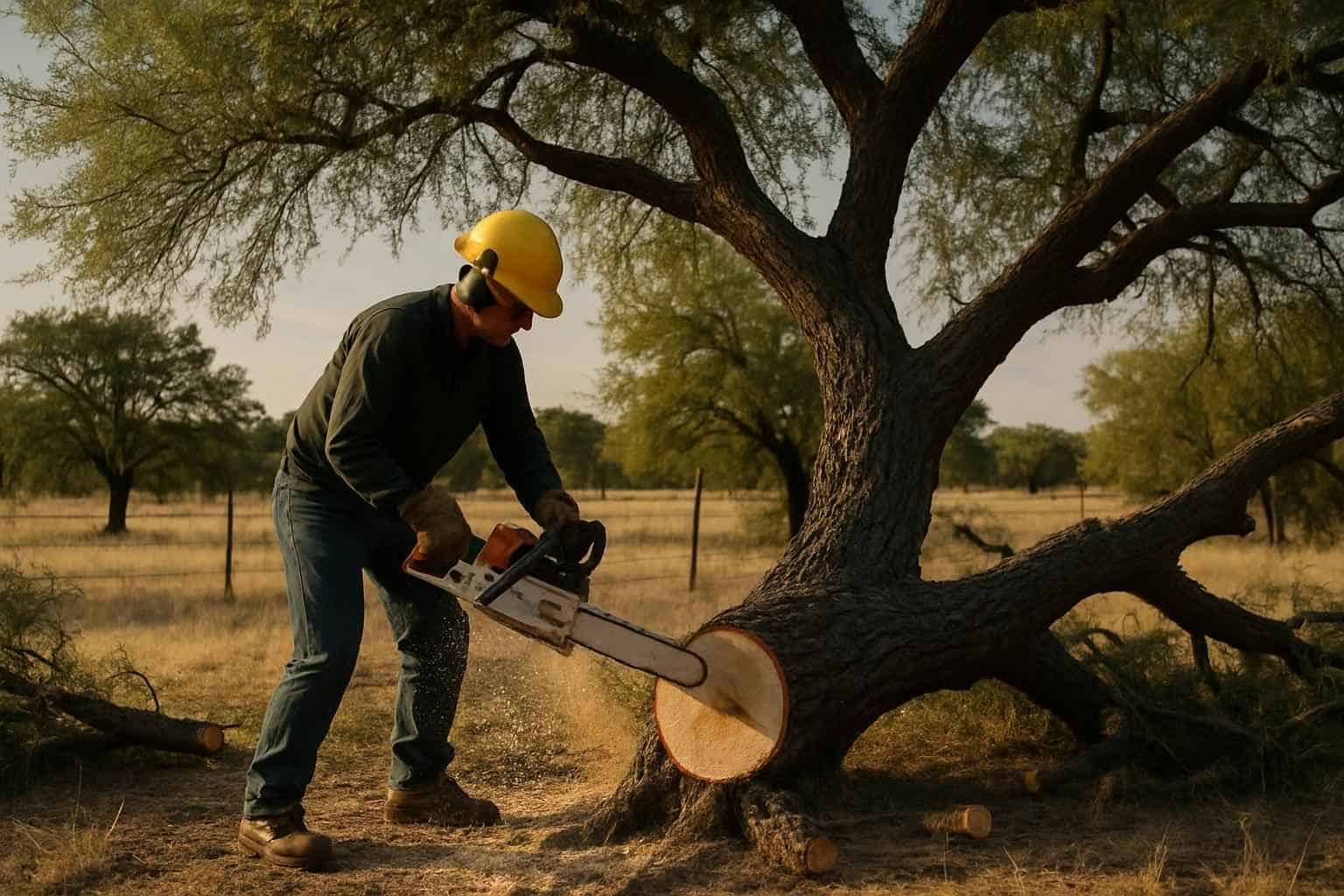 Mesquite Tree Removal in Doss Texas