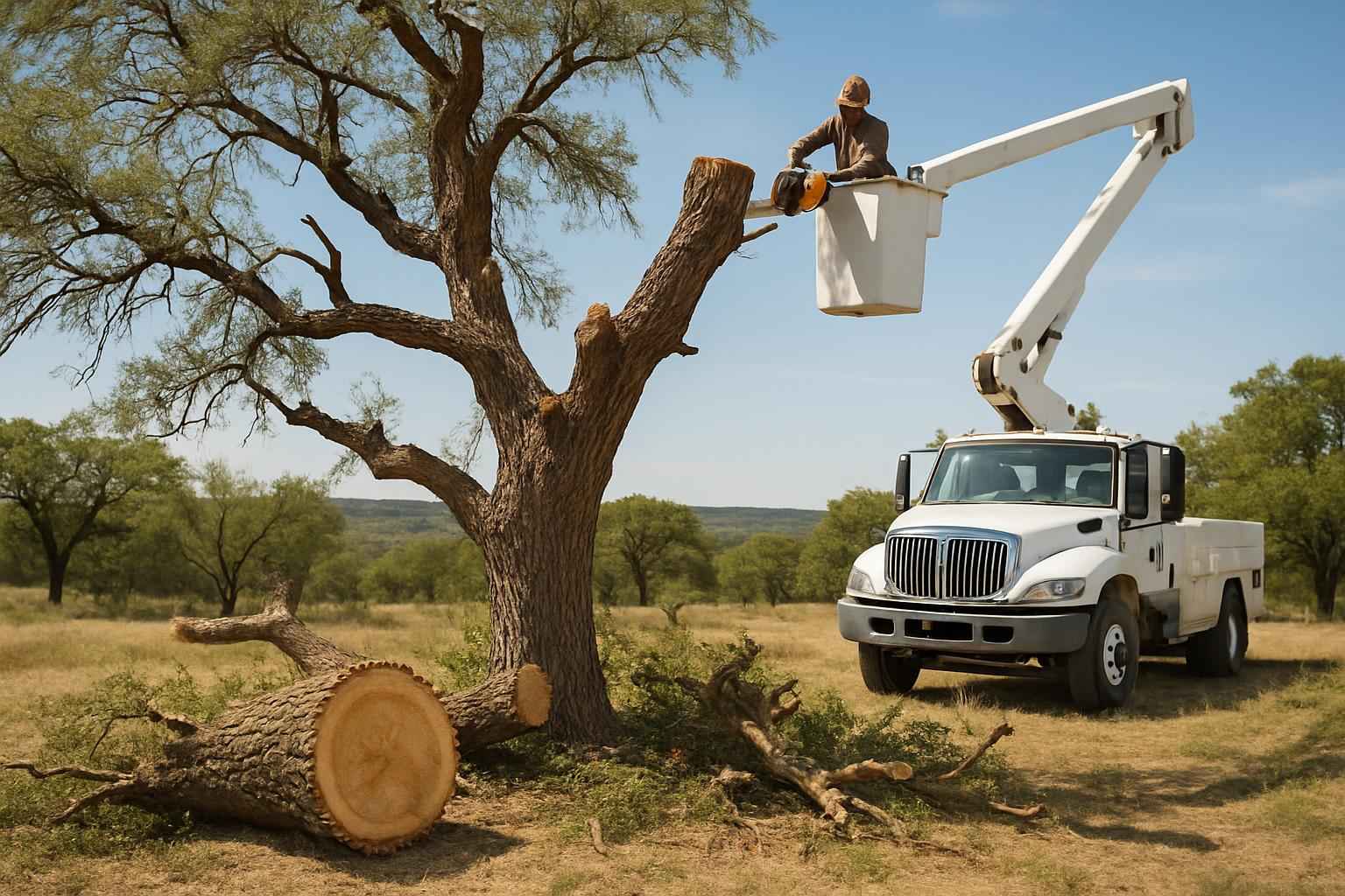 Mesquite Tree Removal in Kerrville Texas