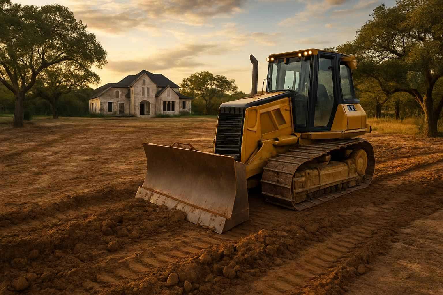 New Construction Lot Prep in Harper Texas