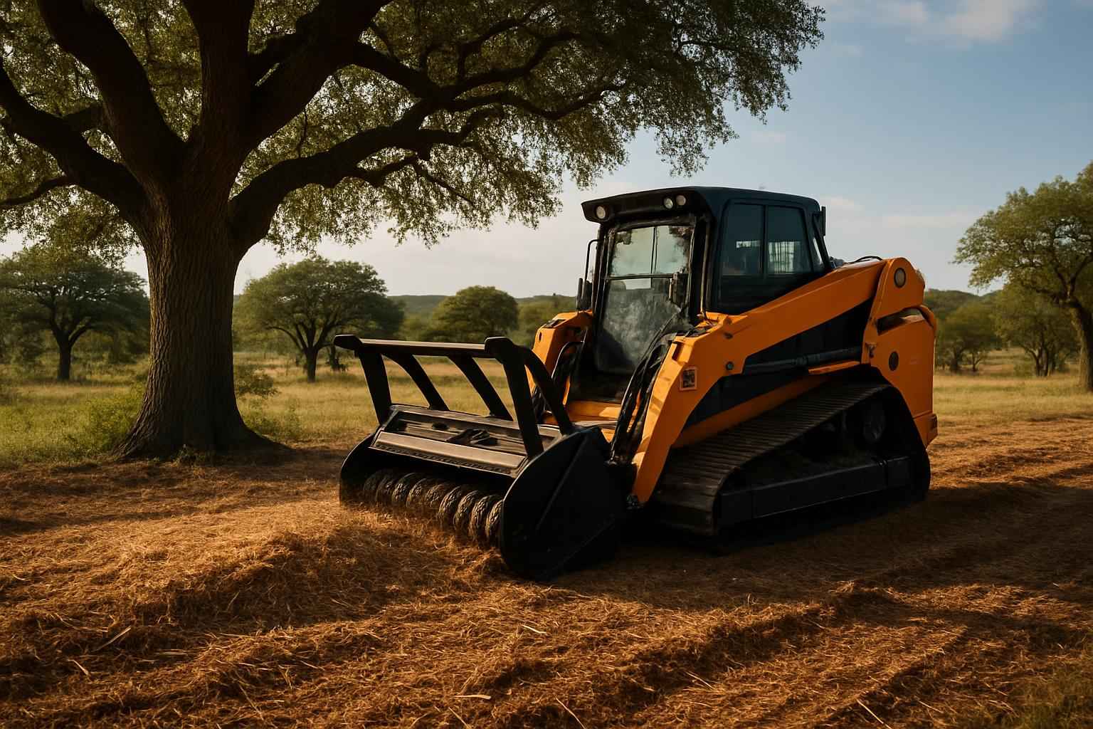 Oak Mulching in Doss Texas