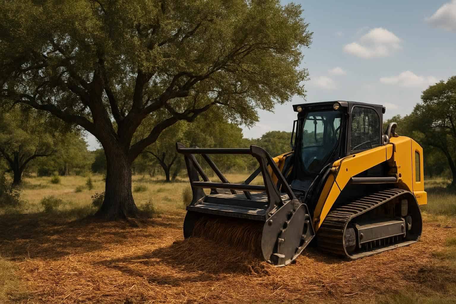 Oak Mulching in Harper Texas