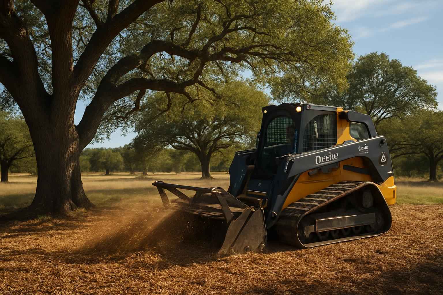 Oak Mulching in Kerrville Texas
