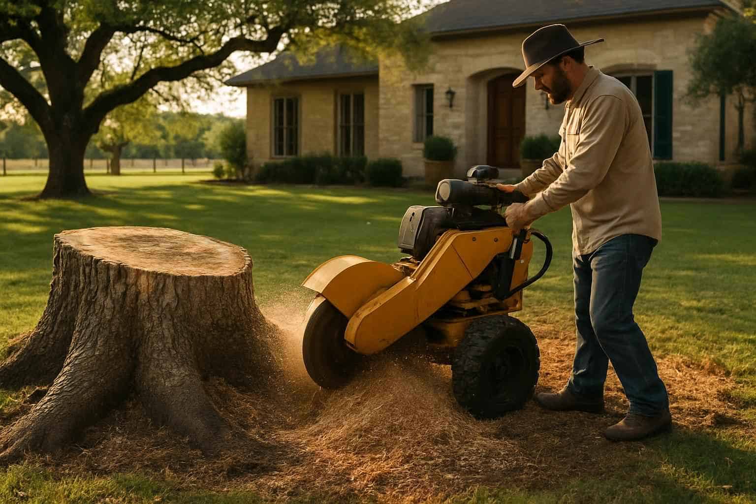 Oak Stump Removal in Comfort Texas