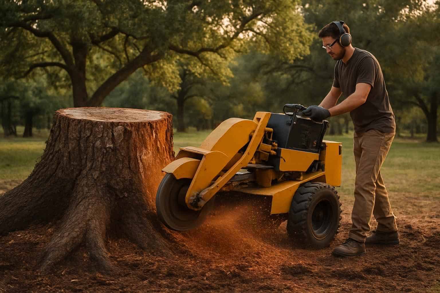 Oak Stump Removal in Kerrville Texas