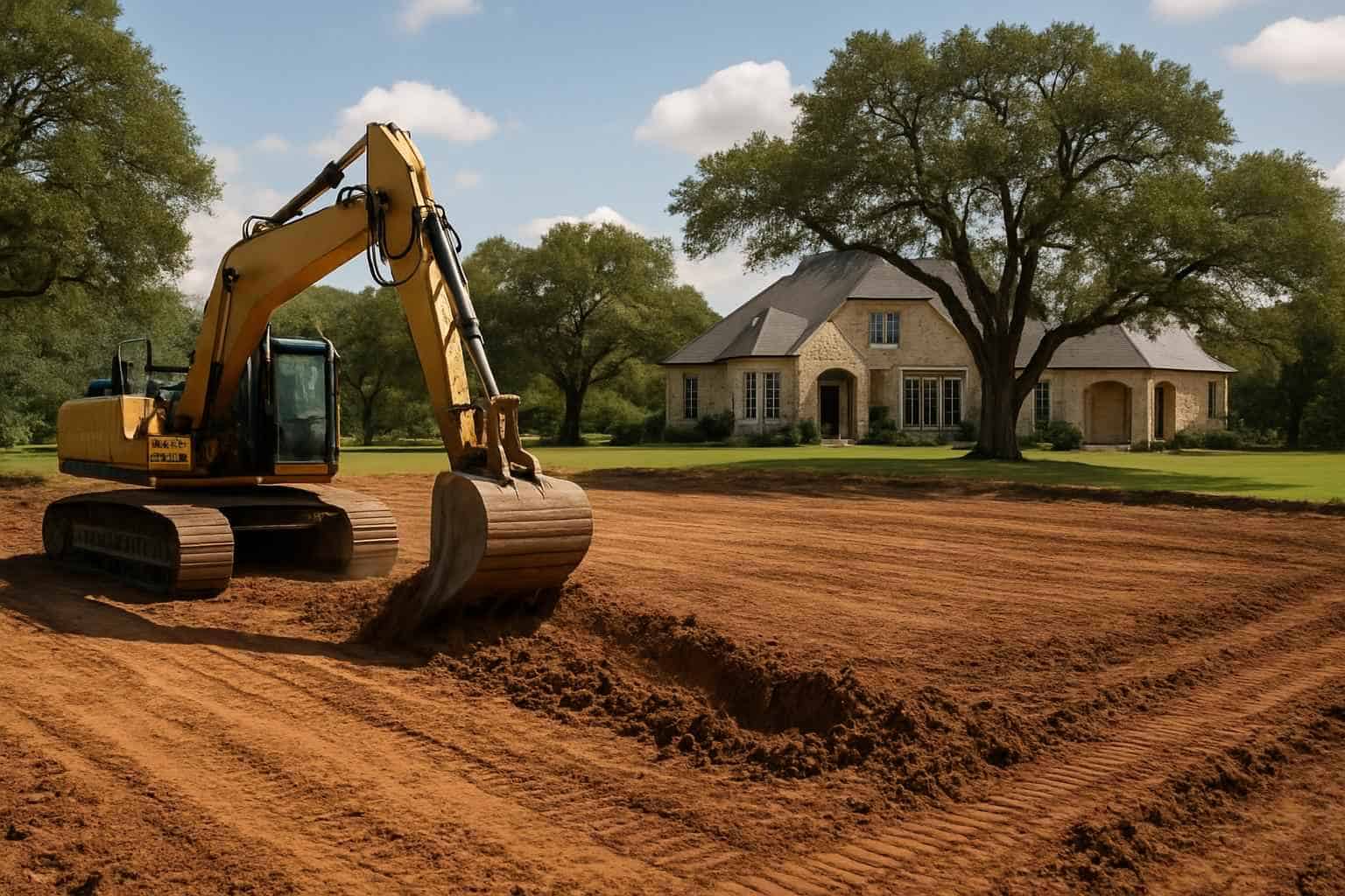 Pad Site Clearing in Waring Texas