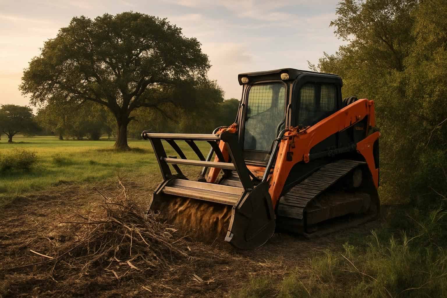 Pasture Brush Clearing in Center Point Texas