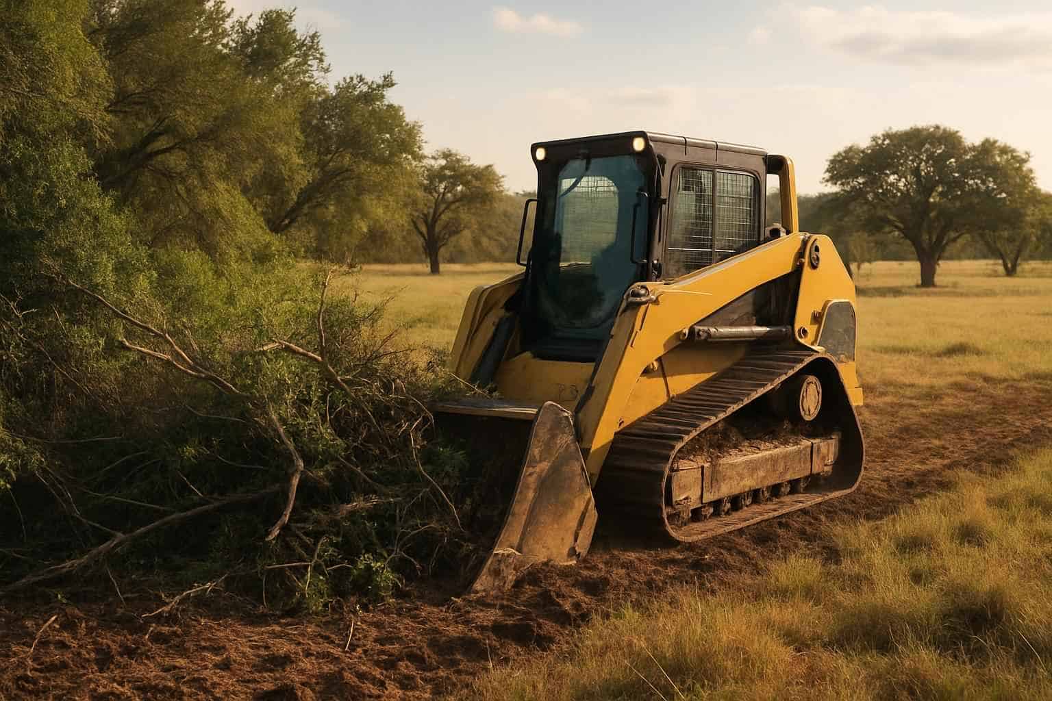 Pasture Brush Clearing in Waring Texas