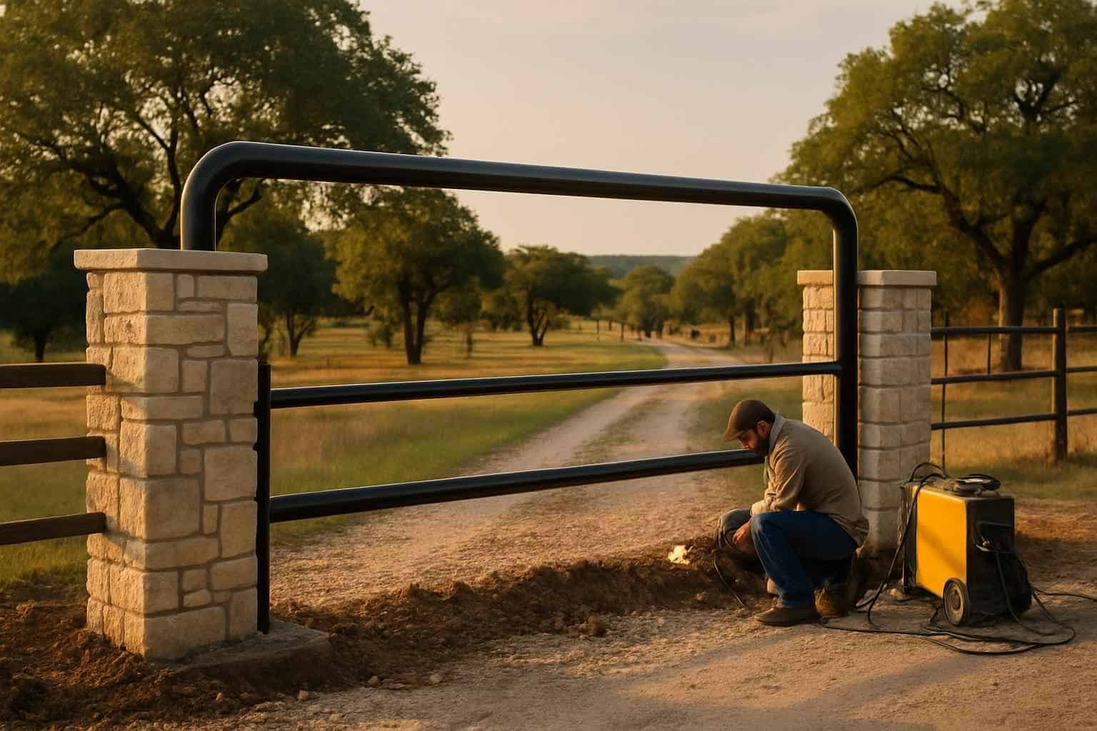 Pipe Entrance Construction in Kerrville Texas