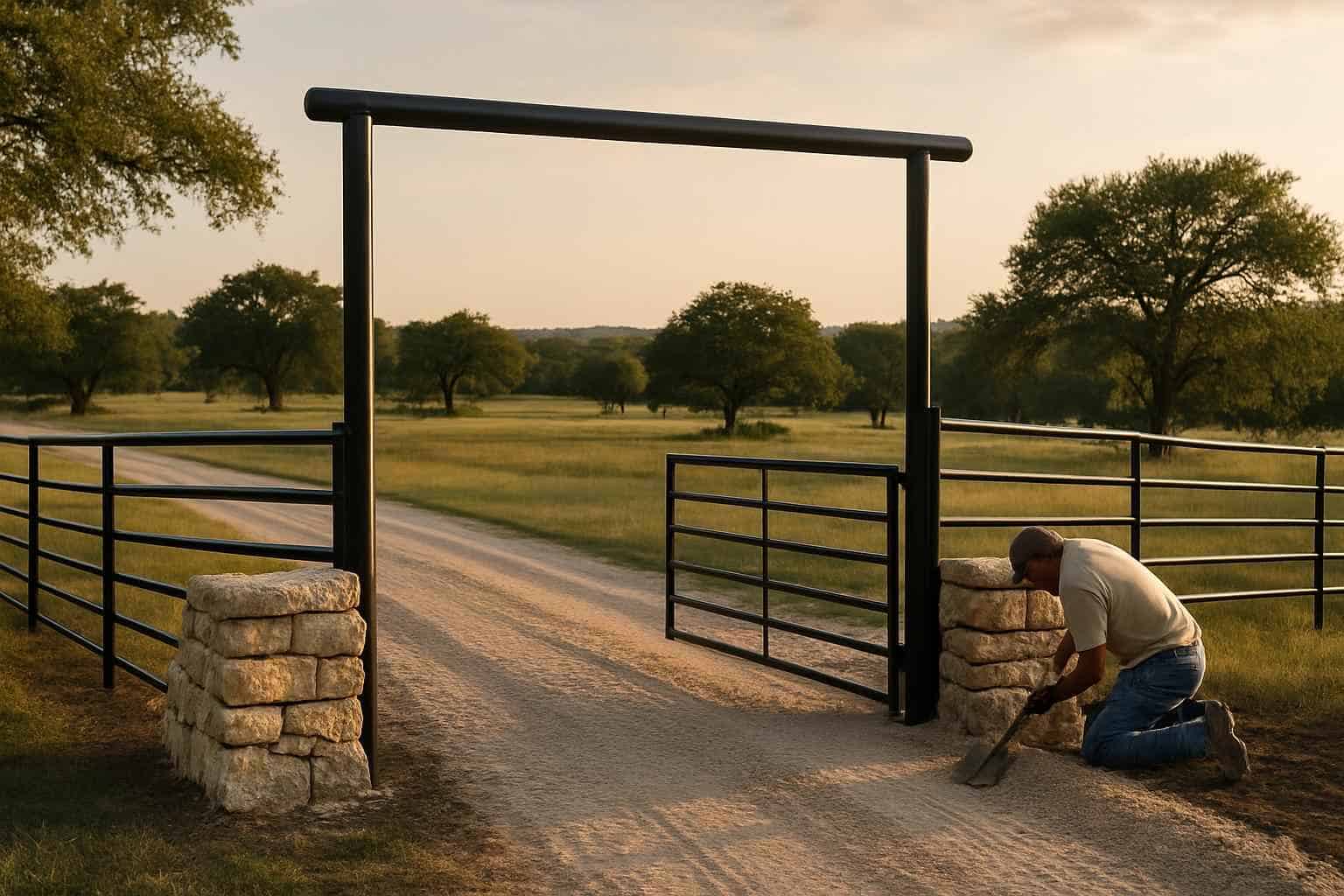 Pipe Entrance Construction in Waring Texas