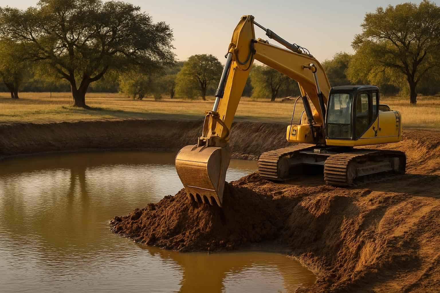 Pond Excavation in Comfort Texas