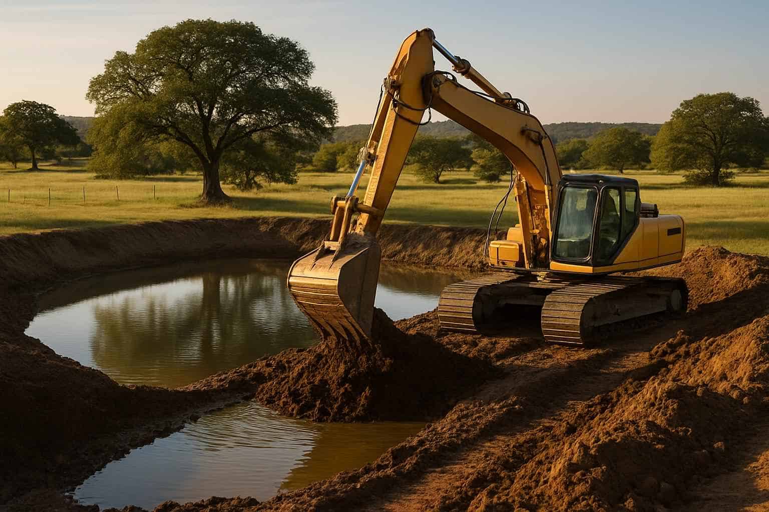 Pond Excavation in Doss Texas
