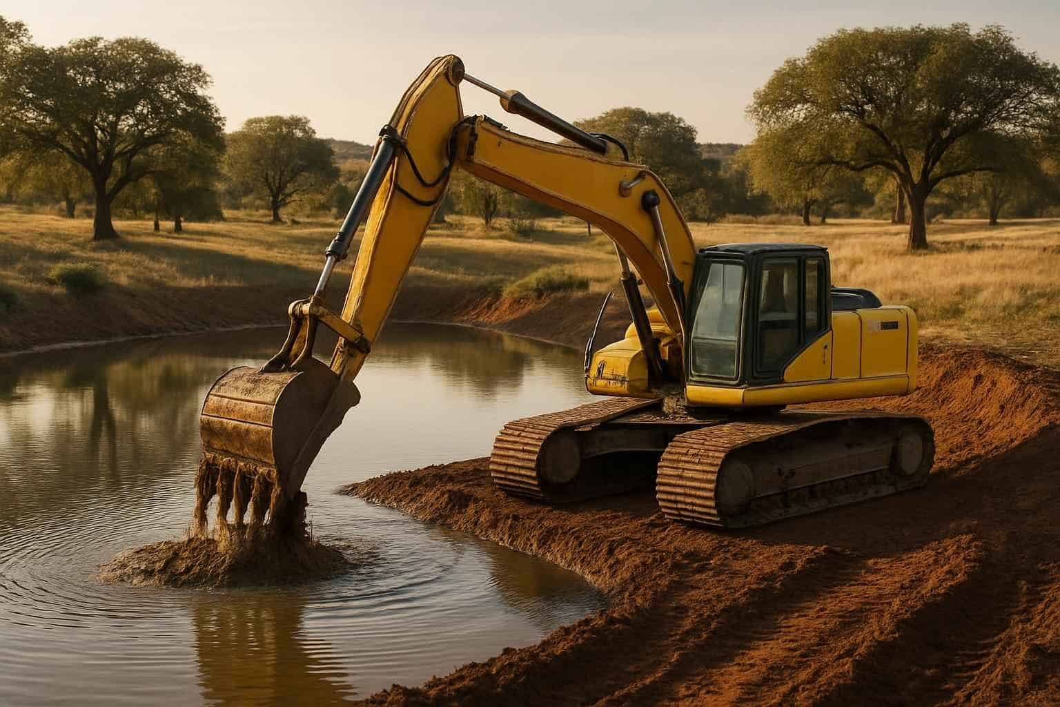 Pond Excavation in Harper Texas
