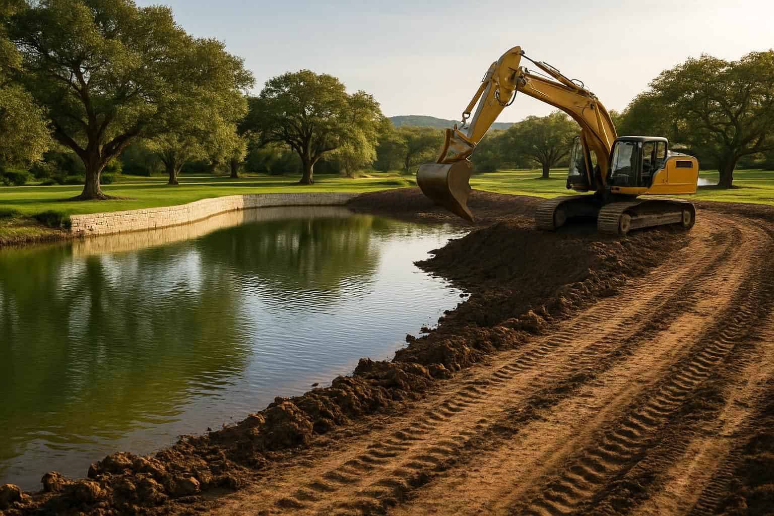 Pond Expansion in Comfort Texas