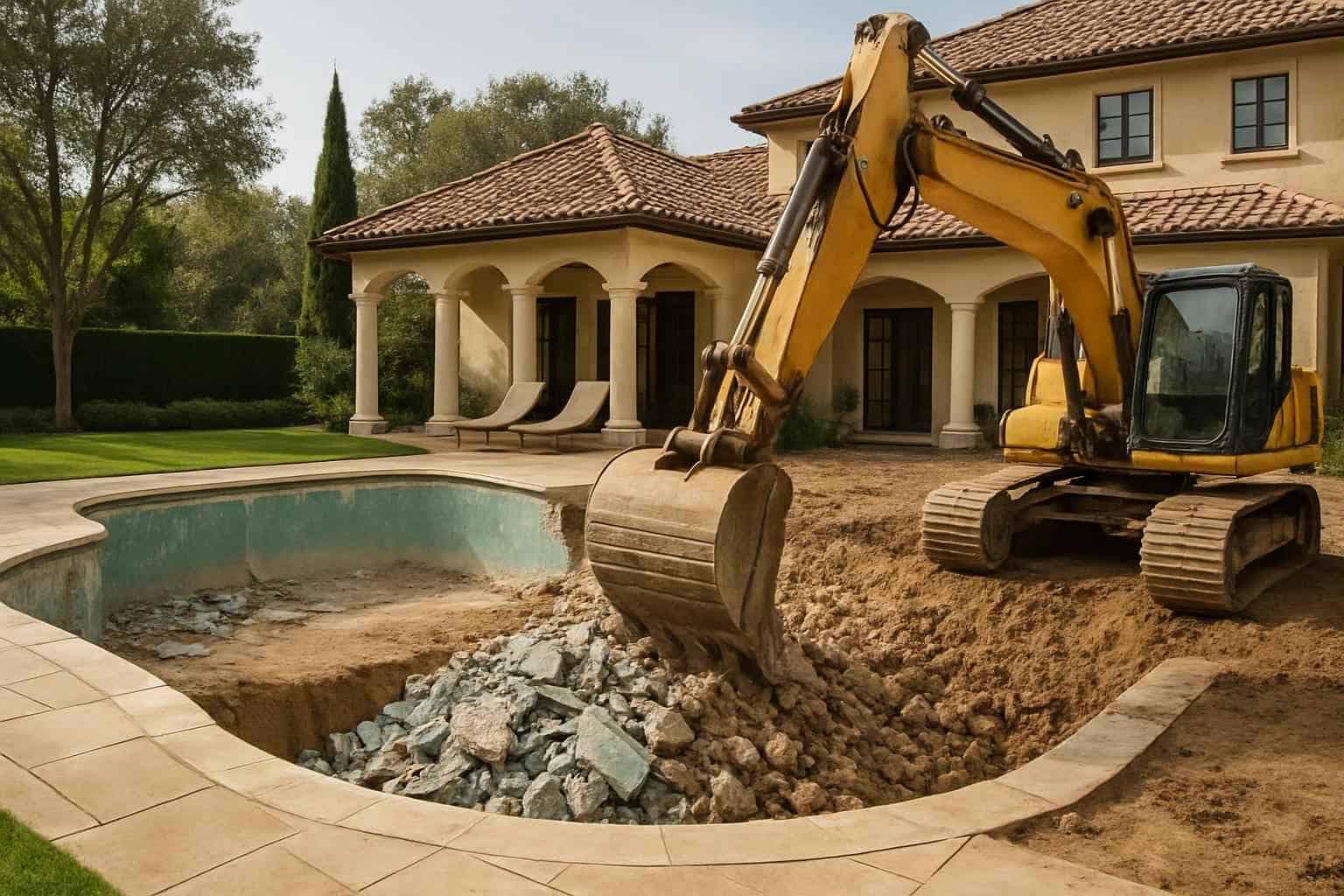 Pool Demolition and Fill in Doss Texas