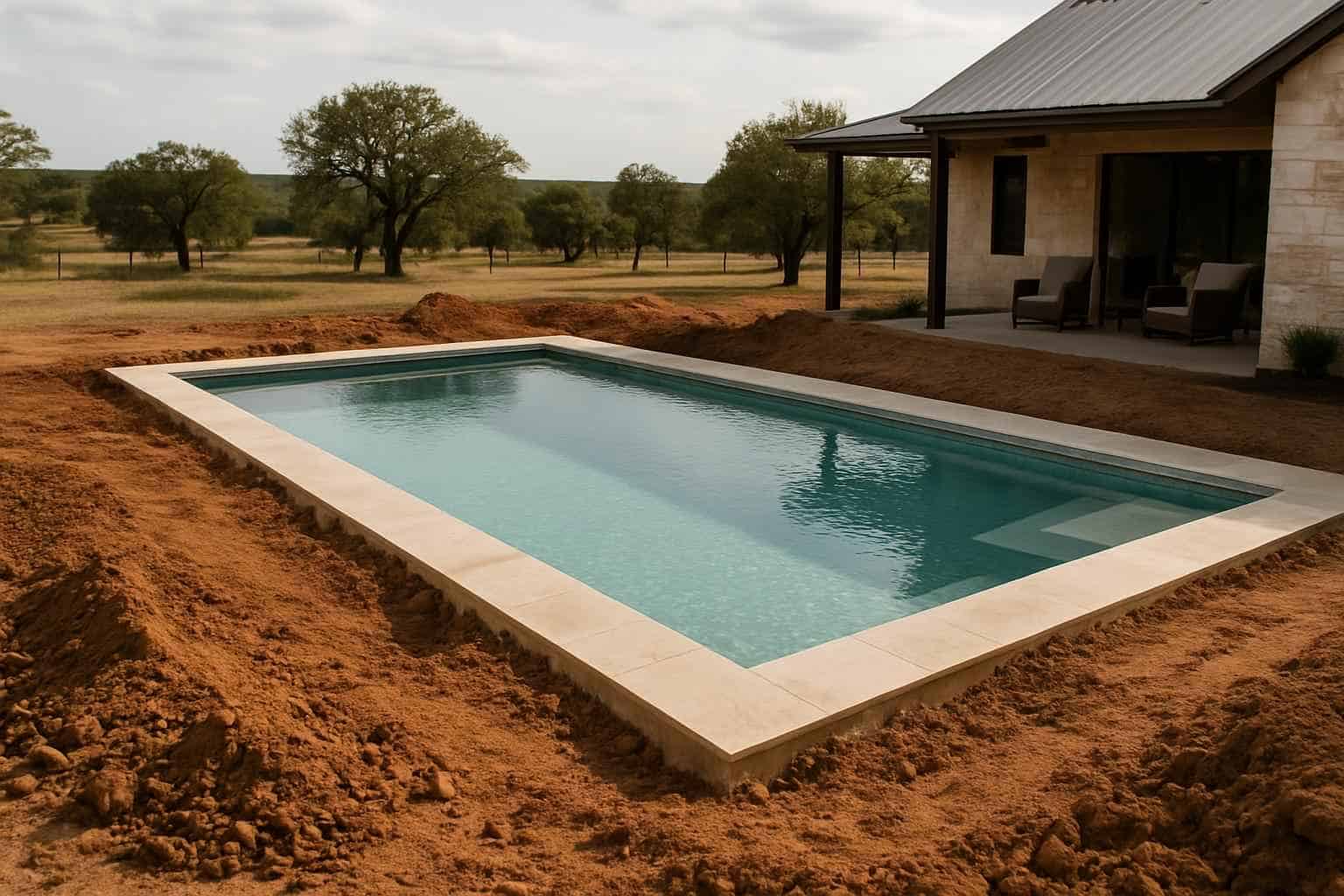 Pool Overdig and Backfill in Doss Texas