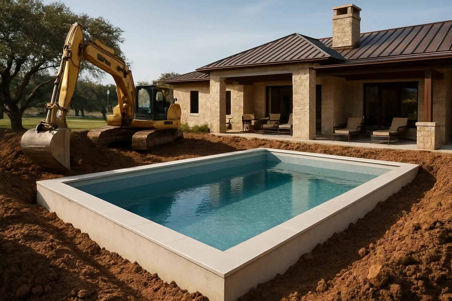 Pool Overdig and Backfill in Harper Texas