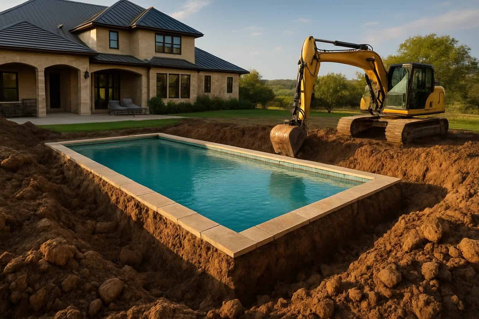 Pool Overdig and Backfill in Kerrville Texas