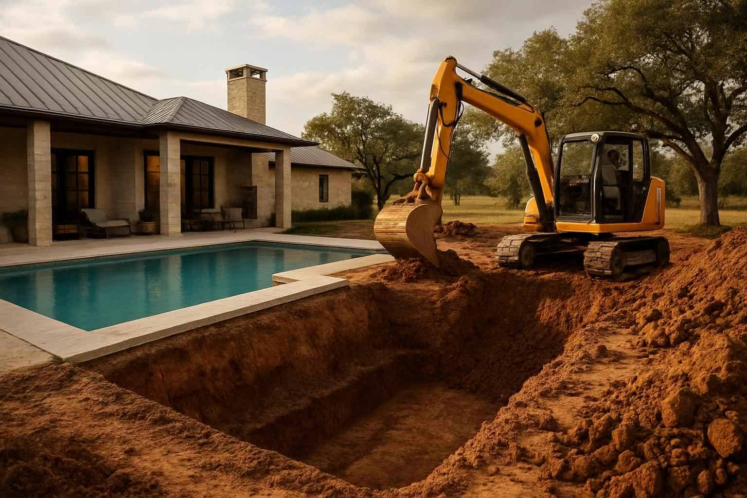 Pool Overdig and Backfill in Waring Texas