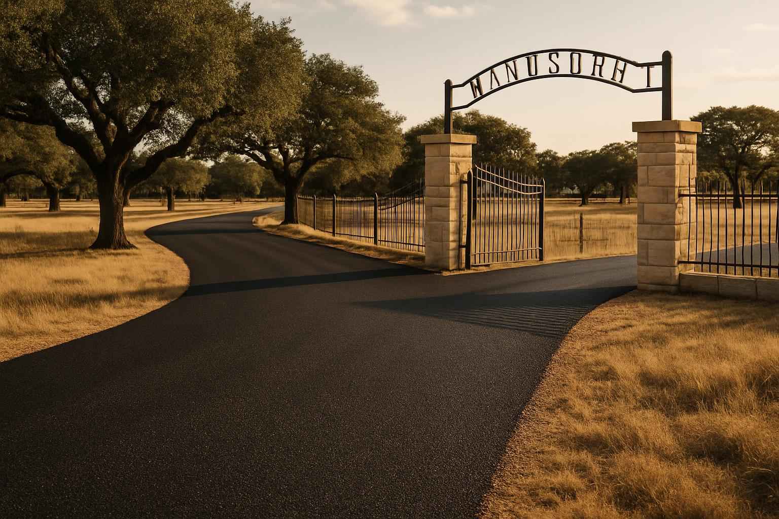 Ranch Road Chip Seal in Harper Texas