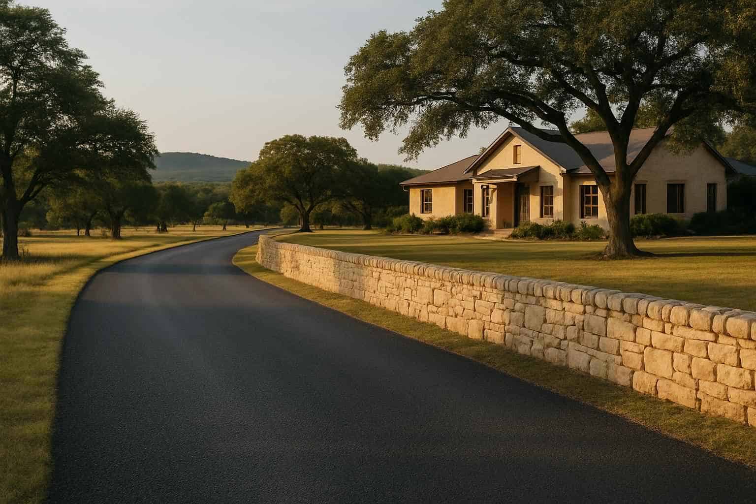 Ranch Road Chip Seal in Kerrville Texas