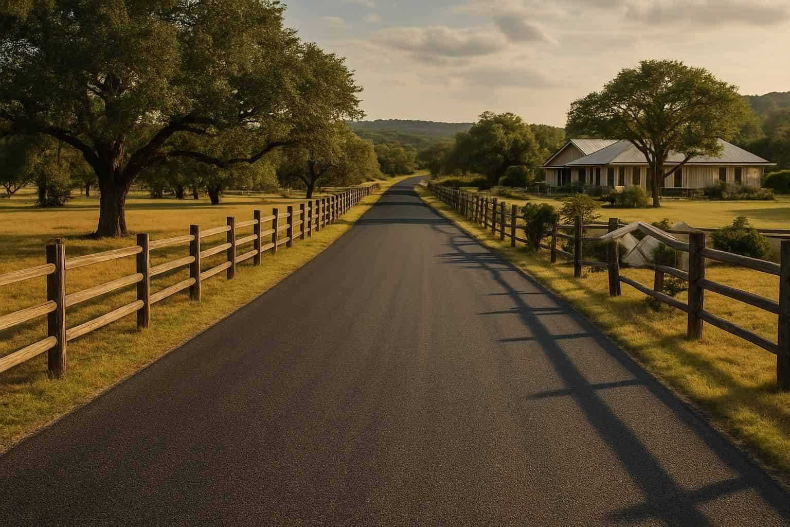 Ranch Road Chip Seal in Waring Texas