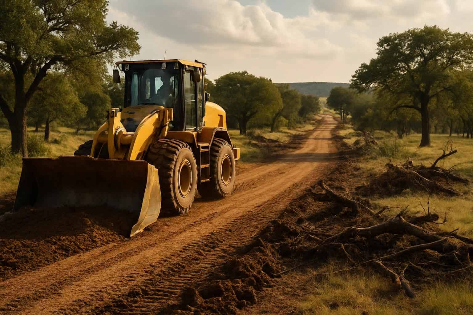 Ranch Road Clearing in Comfort Texas