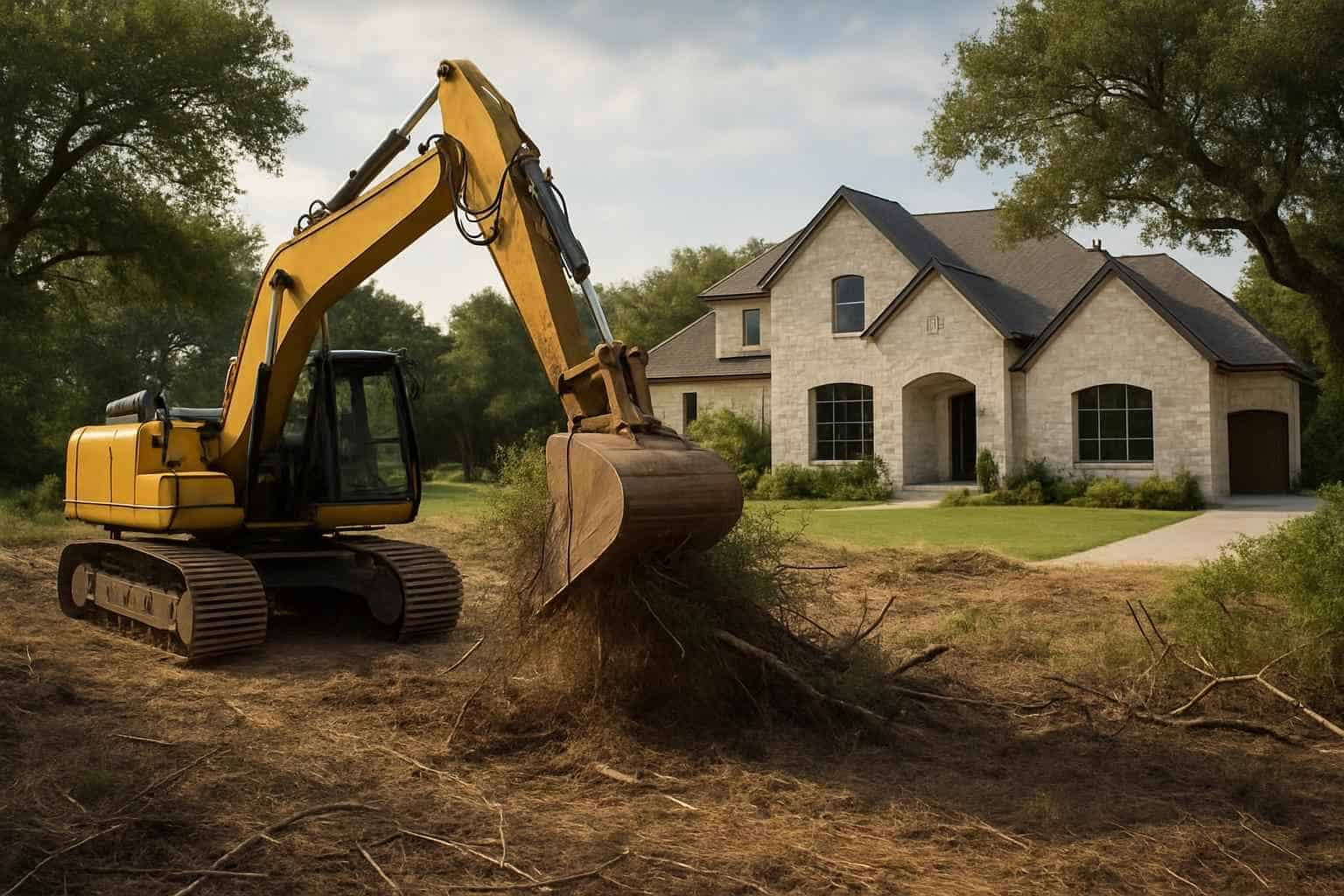 Residential Land Clearing in Waring Texas