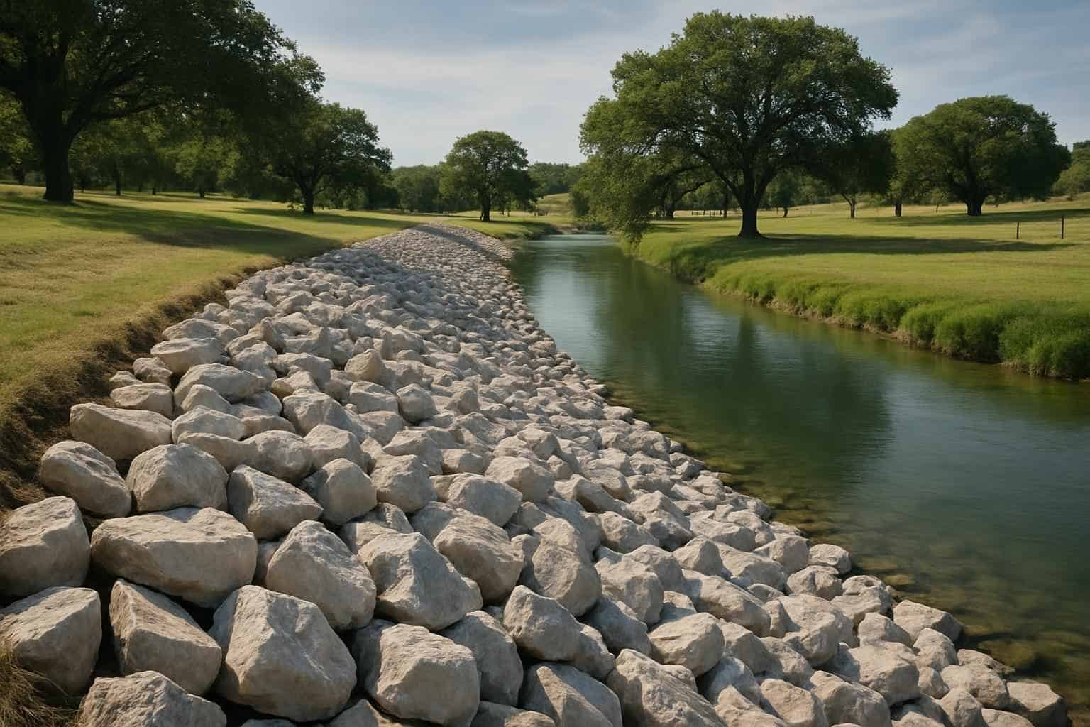 Riprap Rock in Waring Texas