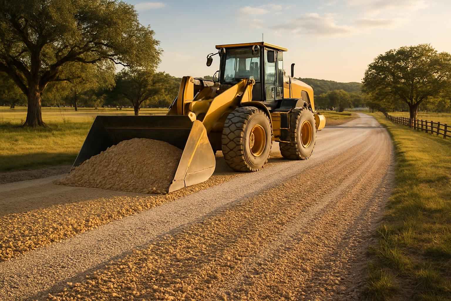 Road Base Build in Comfort Texas