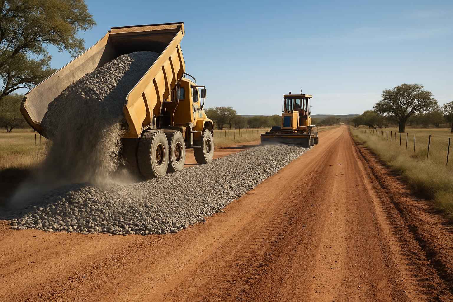Road Base Build in Doss Texas