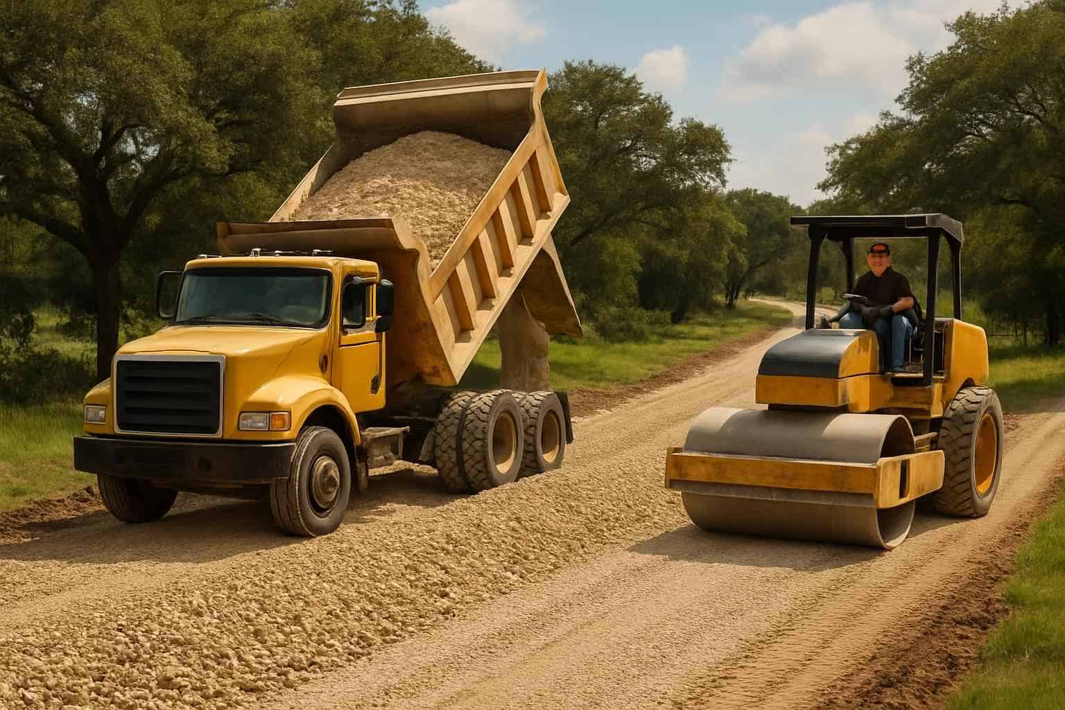 Road Base Build in Kerrville Texas