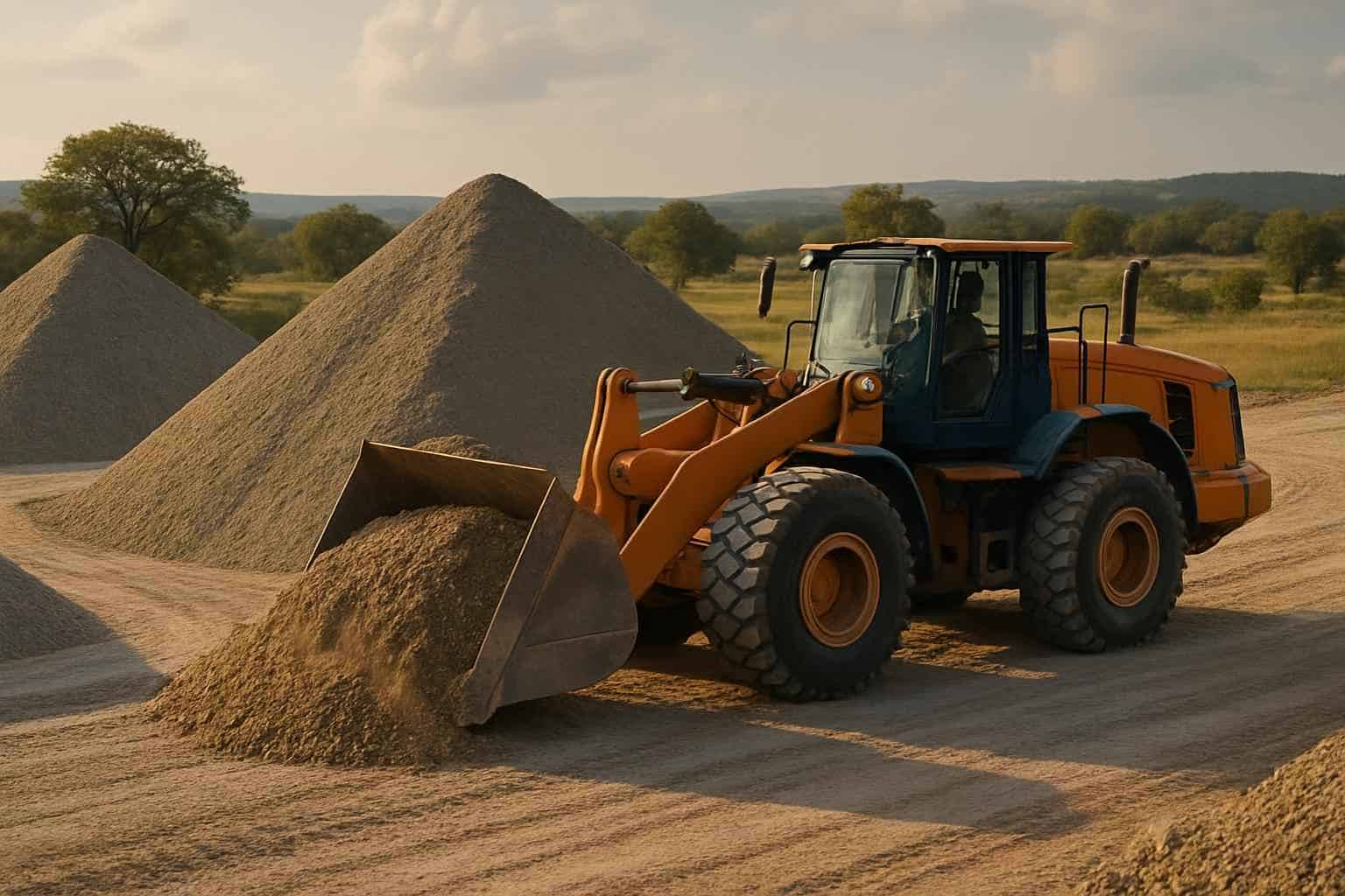 Road Base Production in Hye Texas