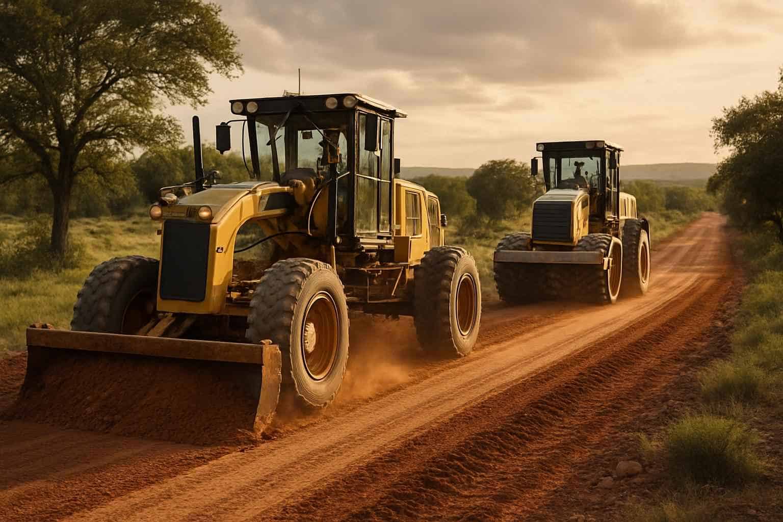 Road Grading and Compaction in Harper Texas