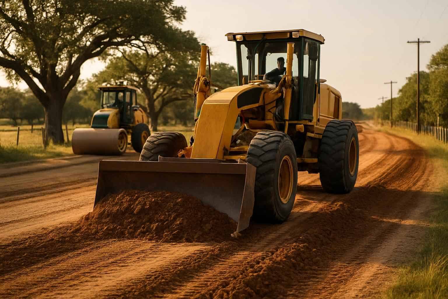 Road Grading and Compaction in Waring Texas