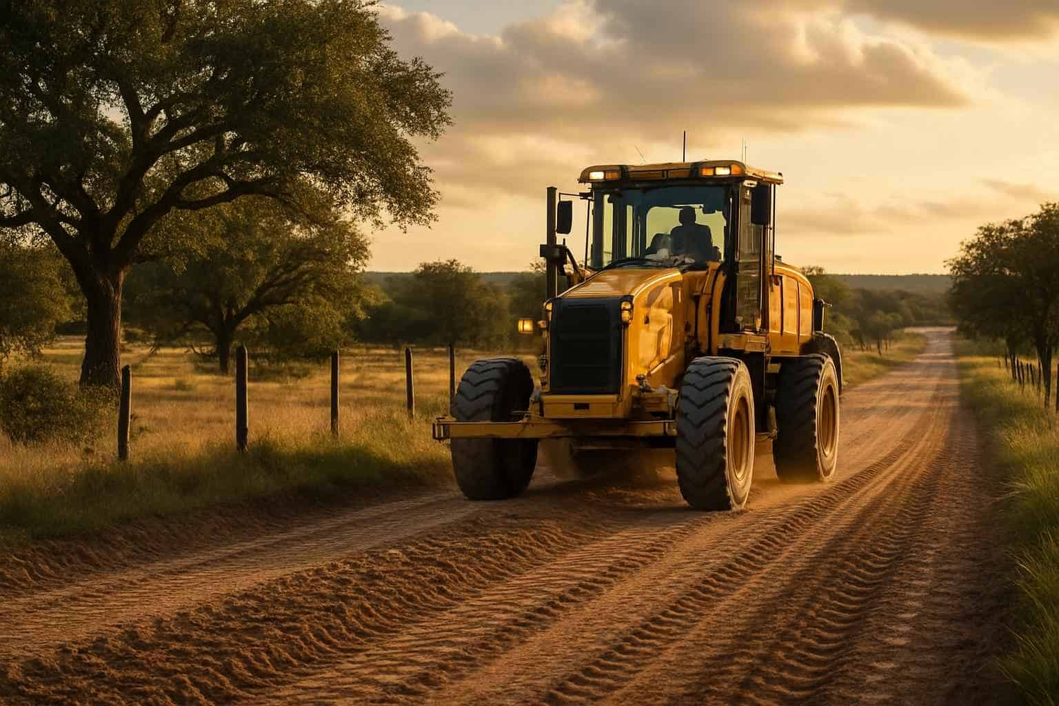 Road Grading in Harper Texas