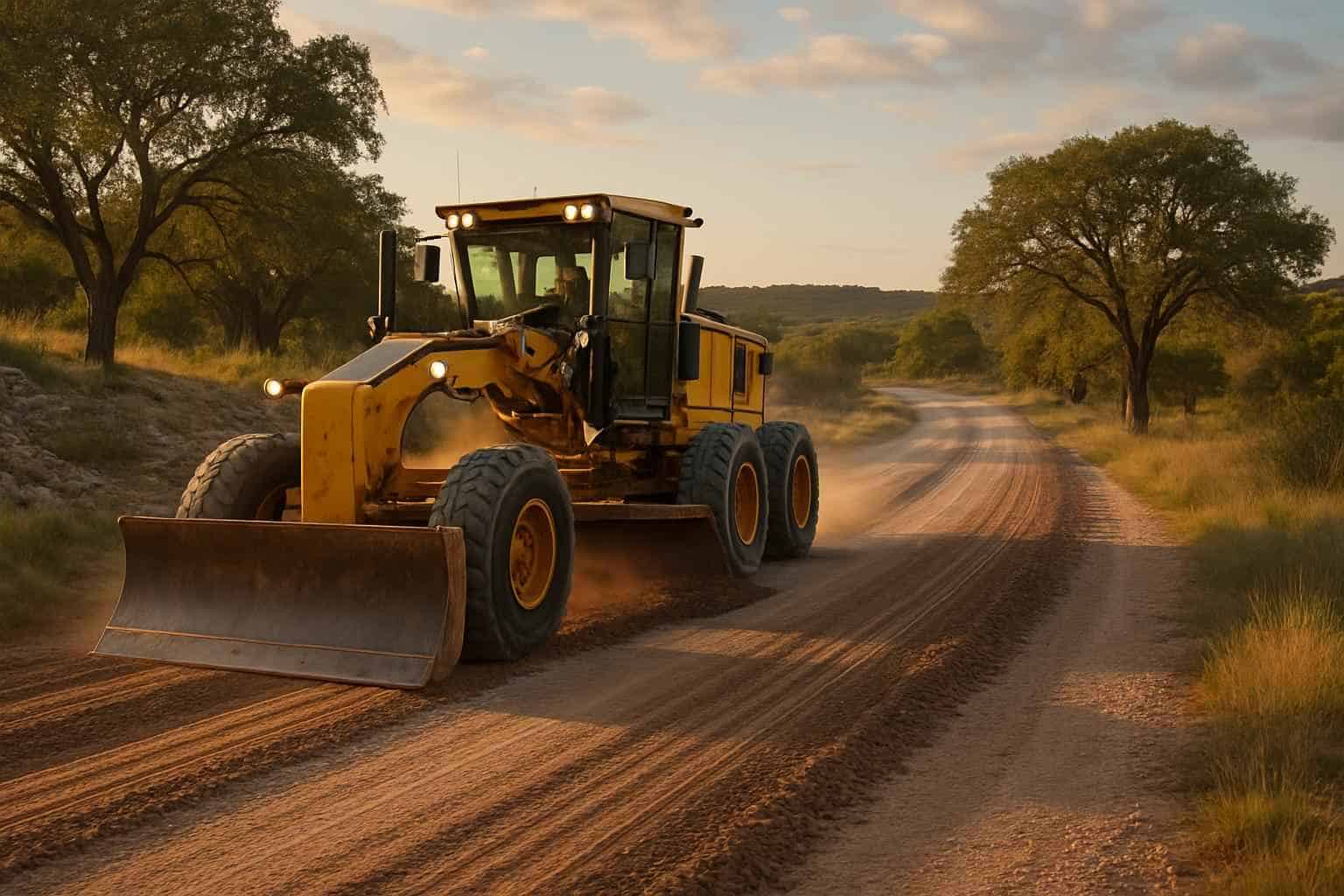Road Maintenance Grading in Kerrville Texas