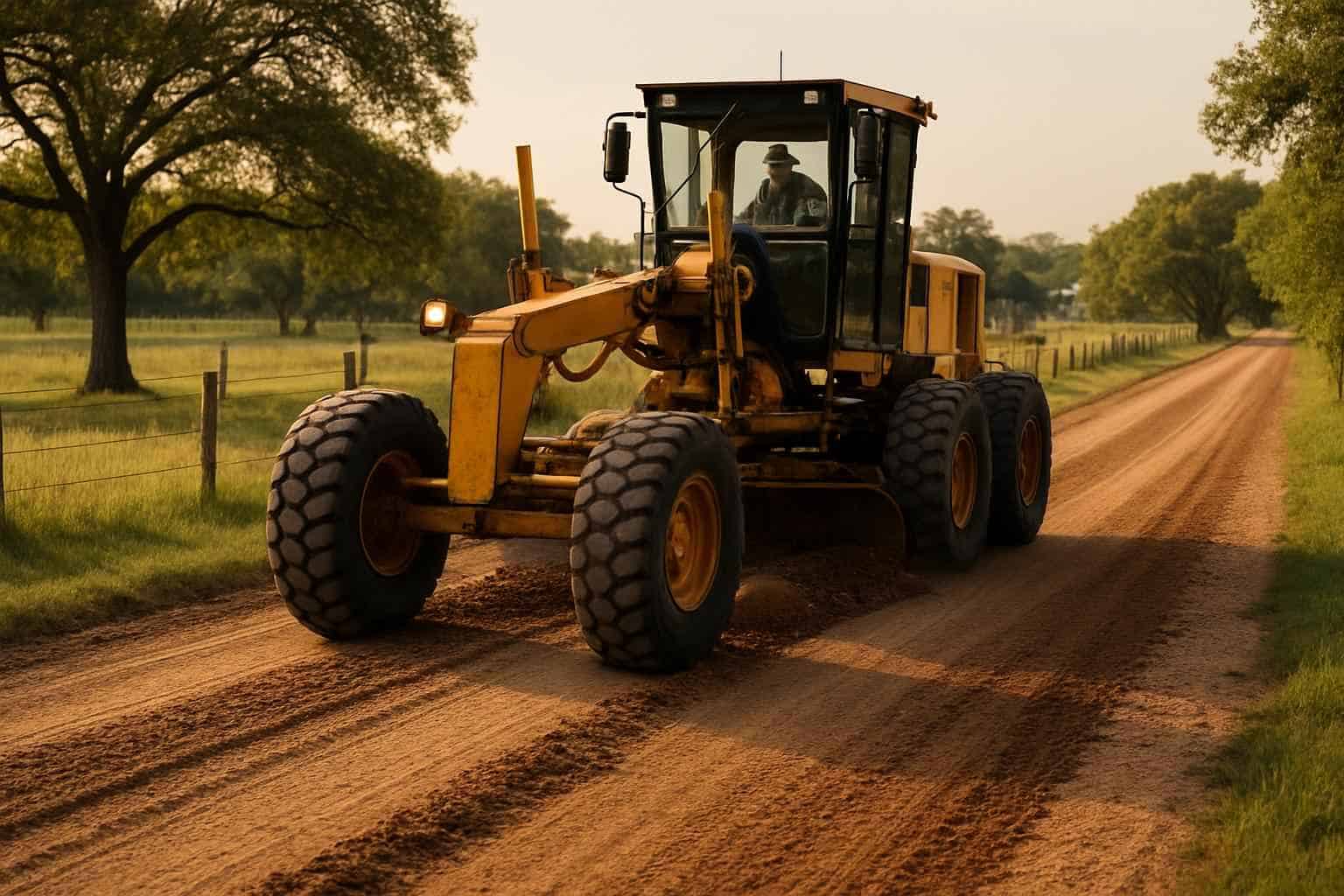 Road Maintenance Grading in Waring Texas