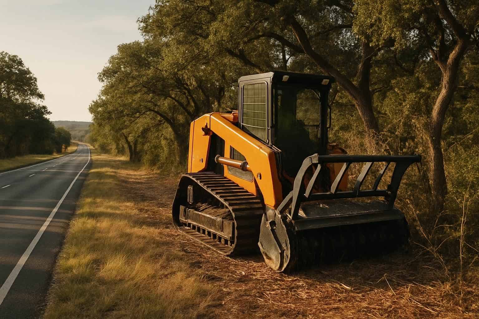 Roadside ROW Clearing in Comfort Texas