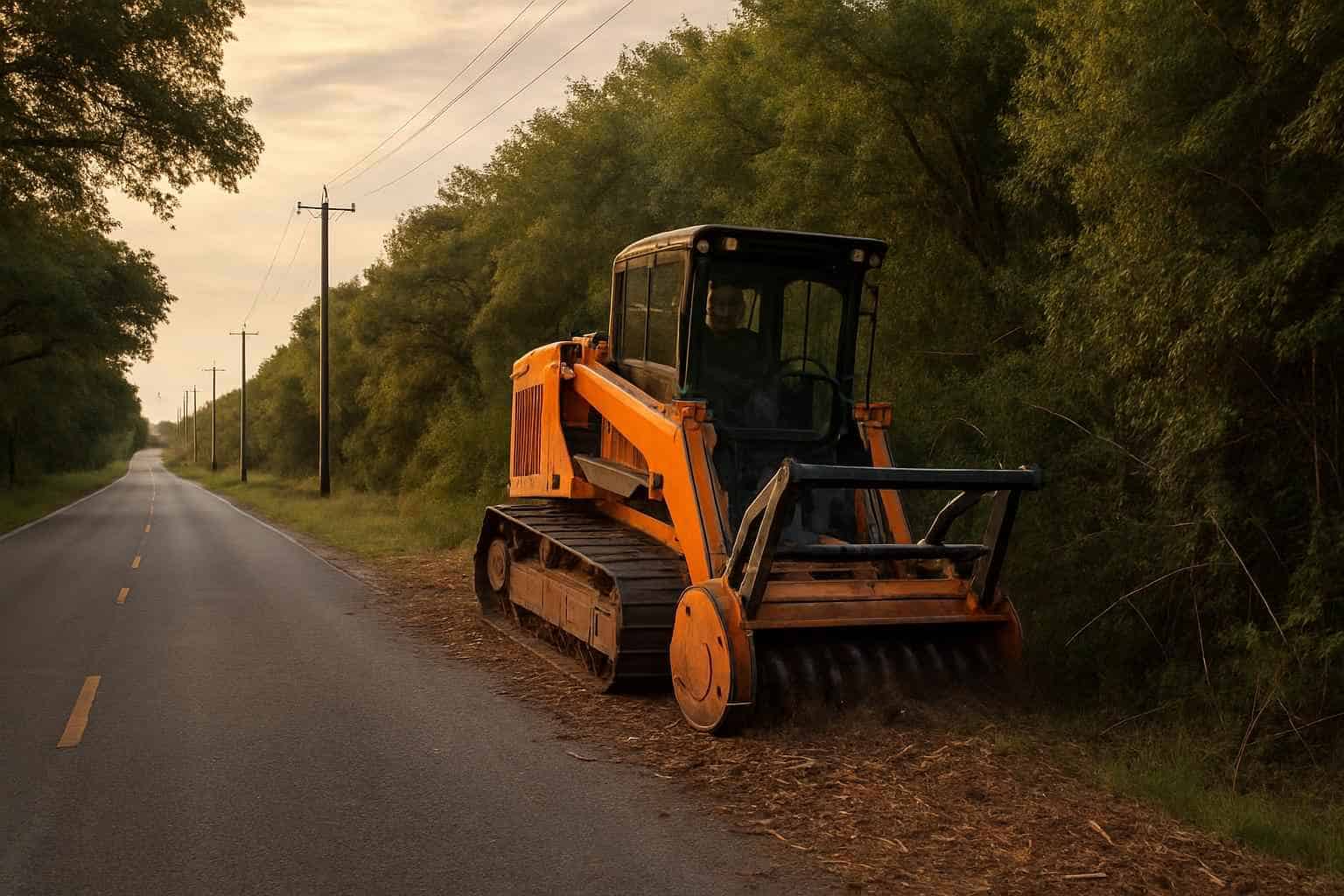 Roadside ROW Clearing in Harper Texas