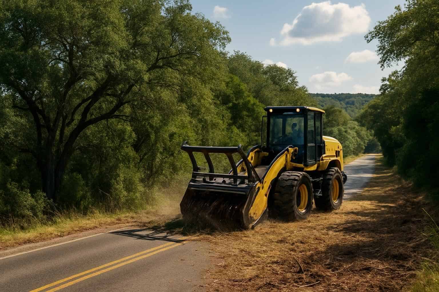 Roadside ROW Clearing in Kerrville Texas