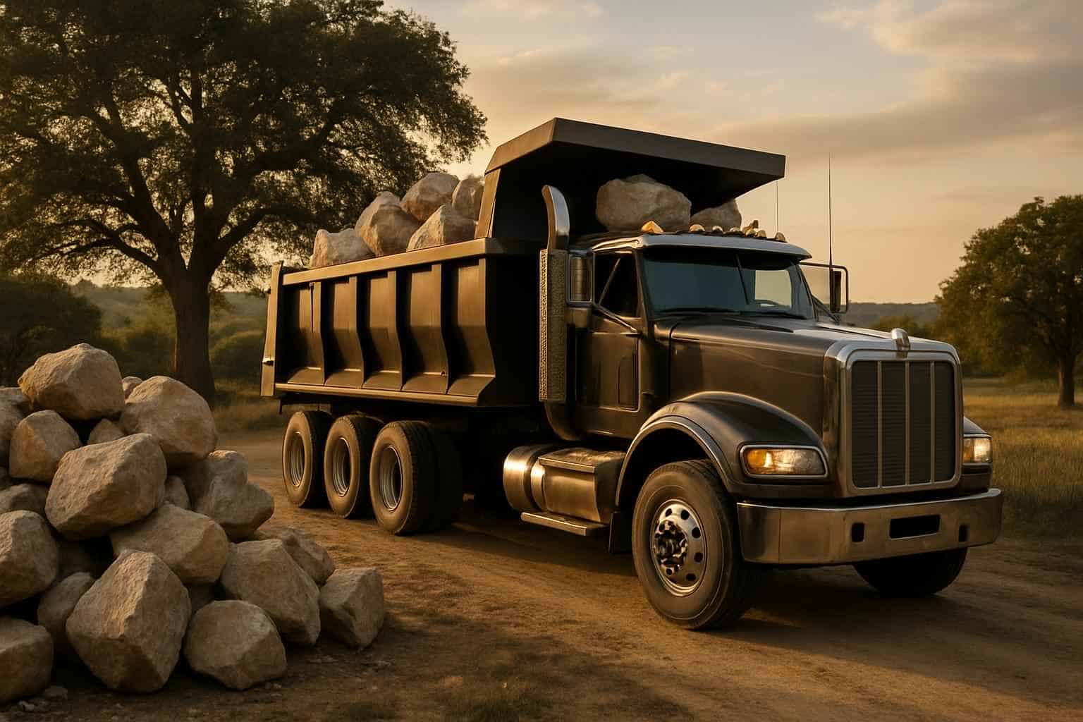 Rock And Boulder Hauling in Waring Texas
