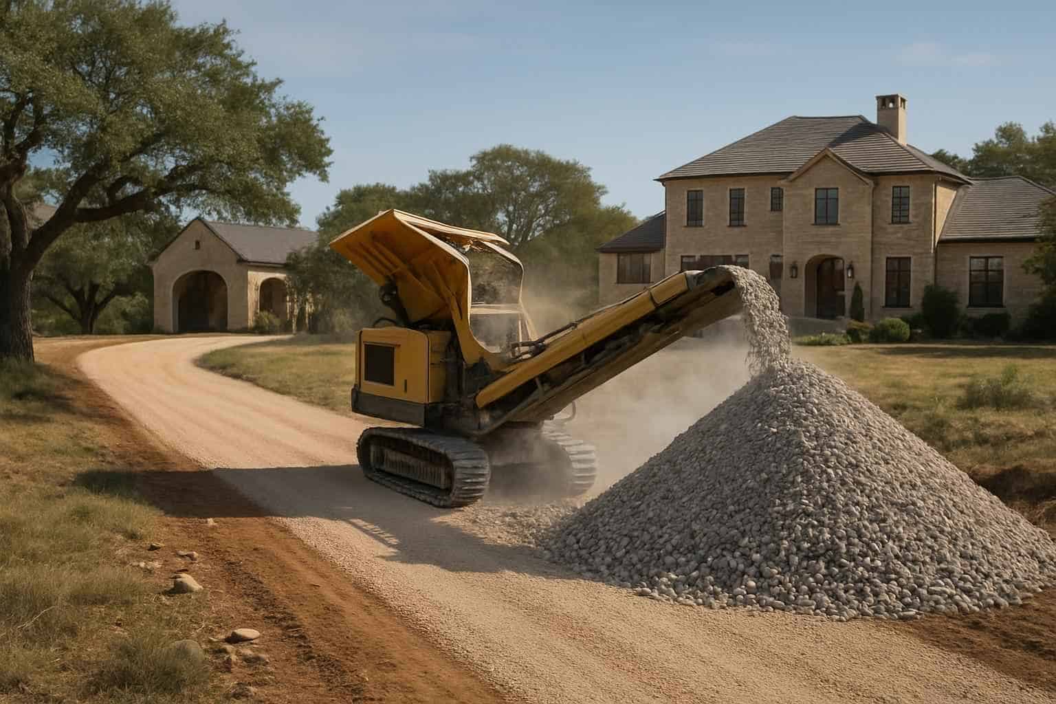 Rock Crushing for Driveways in Harper Texas