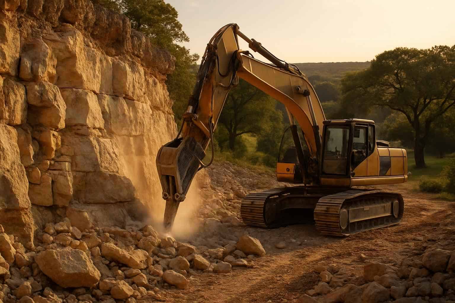 Rock Excavation in Kerrville Texas