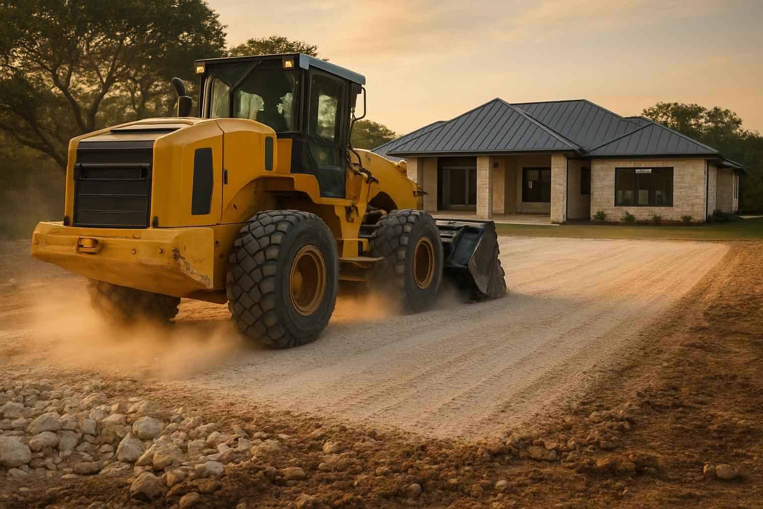 Rock Milling for Pads in Comfort Texas