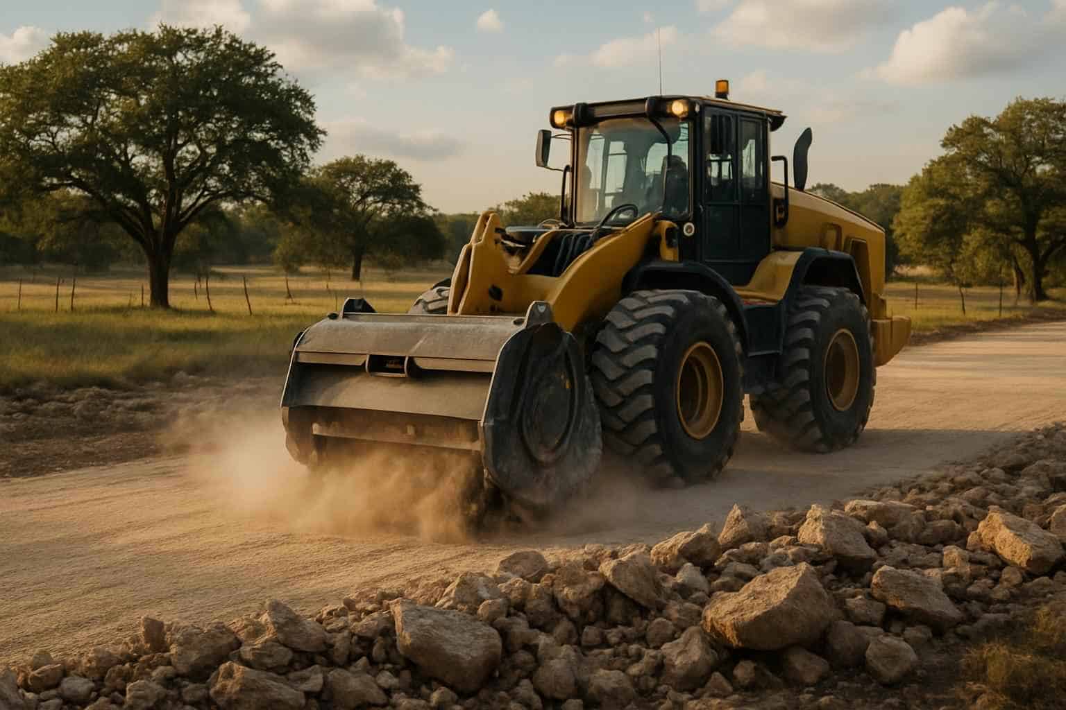 Rock Milling for Pads in Doss Texas