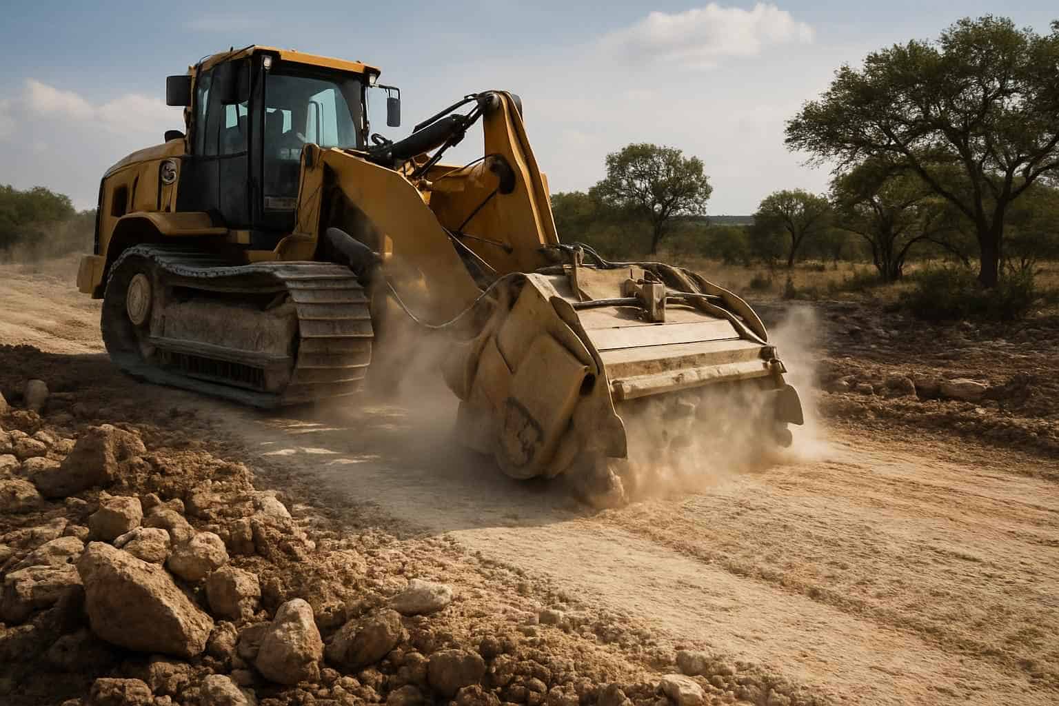 Rock Milling for Pads in Harper Texas