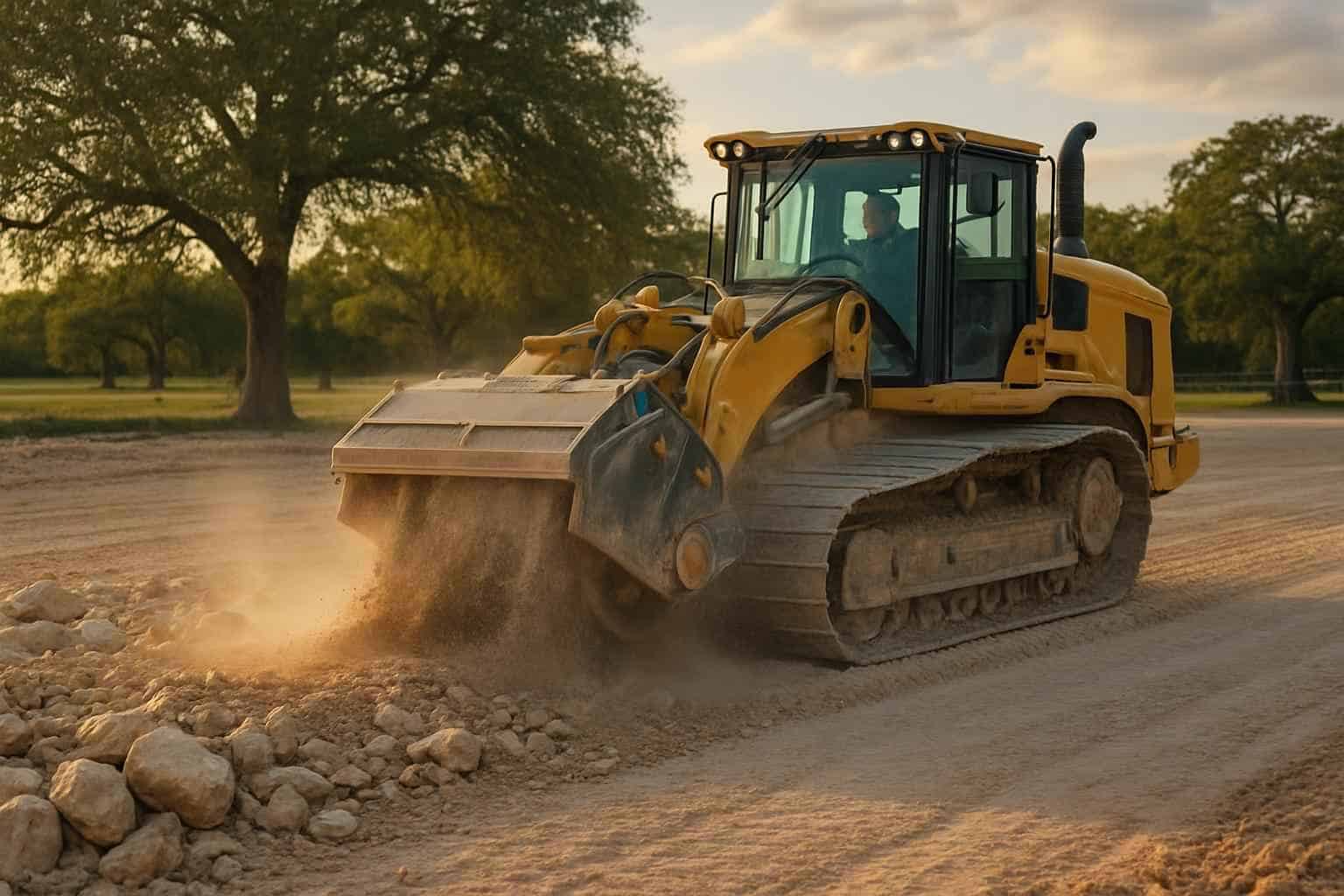 Rock Milling for Pads in Waring Texas
