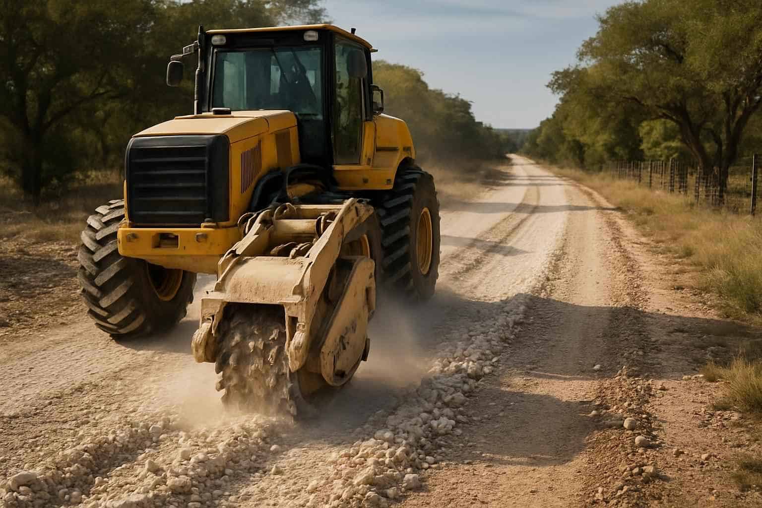 Rock Milling for Roads in Harper Texas